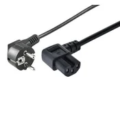 Napajalni kabel CEE 7/7 C15 3m črn kotni