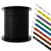 Silikonska žica 24AWG - fleksibilna, izolirana, 8 barv na izbiro, bela