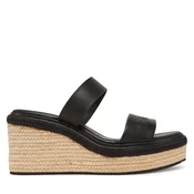 Natikači Calvin Klein Wedge Sandal 50 - He HW0HW02375 Črna
