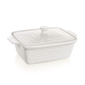 pekač CULINARIA 28X18 CM CULINARIA BELI S POKROVOM