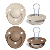 BIBS - Duda de Lux. Vanilla & Dark Oak Silicone (0-36m)