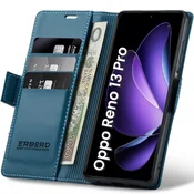 Overboard Ovitek za Oppo Reno 13 Pro, sijoč liči , denarnica z naslonom, moder