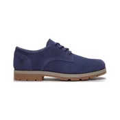 Timberland za moške. TB0A6CAXEW91 Britton Square usnjeni čevlji s čipko modri (44), Modra, Ravna stran, Čipke, Priložnos