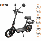 QUBO električni skiro BEST 14, črn-oranžen
