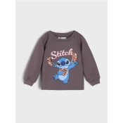 Sinsay - Dukserica sa ukrasnim šljokicama Stitch - antracit