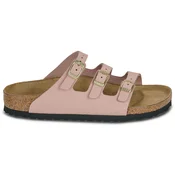 Birkenstock natikači z ravnim podplatom ženski nubuck Florida