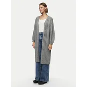 Pieces Pletena jopica Maggy 17150959 Siva Loose Fit