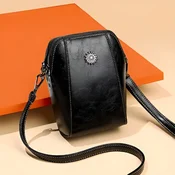 Trendovska navpična torbica za telefon | SUNIBAG, Črna