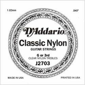 DADDARIO STRUNA DADDARIO NYLON kitara 3-G J2703