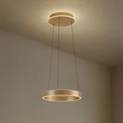 Lucande LED viseča svetilka Tindra, O 40 cm, zlata, z možnostjo zatemnitve - Dnevna soba/jedilnica - Sodobni - zlato - Kovina