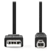 Nedis Kabel USB 2.0/ vtič USB-A - vtič USB-B/ za tiskalnik itd./ črn/ v razsutem stanju/ 5 m