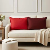 vidaXL Dekorativna blazina 2 kos HOUTEN Vinorodna rdeča 50 x 75 cm