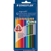 Boja olovka pribor trokutan Ergo Soft 12 drugaciji boja