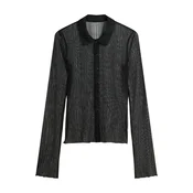 Bershka Bluza črna