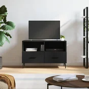 Vidaxl vidaXL TV omarica črna 80x36x50 cm material na osnovi lesa