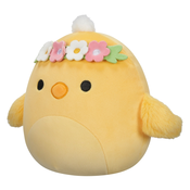 SQUISHMALLOWS 20cm - Triston - žuto pile s otvorenim očima i cvjetnom krunom SQER00844