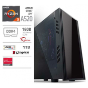 Računalnik MEGA 5000 A520/R5-5600G/16GB/SSD1TB-NVMe/AMD grafika/Brez OS
