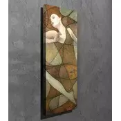 Wallity Dekorativna slika na platnu, 30x80cm, Šarena