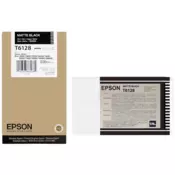 EPSON T6128 (C13T61280N), originalna kartuša, mat črna, 220ml, Za tiskalnik: EPSON STYLUS PRO 7400, EPSON STYLUS PRO 7450, EPSON STYLUS PRO 7800,