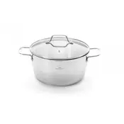 Rosmarino visoki lonec s stekleno pokrovko Pour&Cook II, 24 cm (4 L)