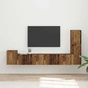 vidaXL vidaXL Komplet TV omaric 3 pcs Star les Konstruiran les, (5000132370)