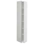METOD Visoki element s policama, bela/Havstorp svetlosiva, 40x37x200 cm