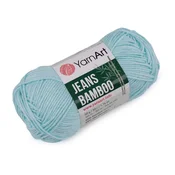 Bamboo Pletena preja Jeans 50 g - (119) modra oranžna
