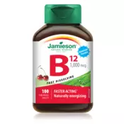 JAMIESON VITAMIN B12 TABLETE ZA ŽVAKANJE OKUS TREŠNJE A100