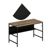 Hanah Home Greta 4481 Dore Black Radni sto 120x74x60??cm, Crni