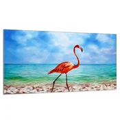 shumee Steklena zaščita za kuhalno ploščo 90x52 Flamingo