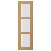 FORSBACKA Staklena vrata, hrastovina, 30x100 cm