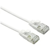ROLINE Roline 21.15.1710 RJ45 omrežni kabel\, Patch kabel CAT 6a F/UTP 0.50 m bela 1 kos, (20420455)