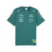 PUMA x ASTON MARTIN ARAMCO F1Â® TEAM Replica Alonso Tee Unisex, Motorsport, Green Lux, XS