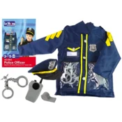 slomart LEAN TOYS policijski kostum za otroke z dodatki (8 kosov)