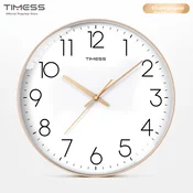 Timess Zidni sat, 35cm, Zlatne boje