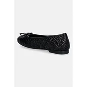 Balerinke Tommy Hilfiger Th Quilted Ballerina FW0FW09264 Črna