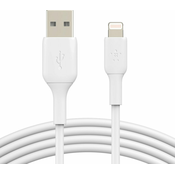 BELKIN USB za iPhone/iPad Lightning MFi kabel, polnjenje in sinhronizacija, Belkin 3m - bel, (20764310)