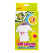Jolly Airbrush Textile set 12 dvostranih obojenih punjenja za tekstilne markere 4446-0016