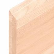 Zidna polica 80x30x(2-4) cm neobradena masivna hrastovina