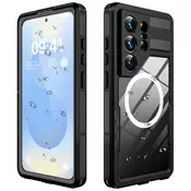 Vodootporna maska ShellBox WaterProof za Samsung Galaxy S26 Ultra s IP68 za spuštanja do 1.5m dubine - crna
