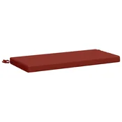 Vidaxl Blazina za klop SOEST 100% poliester Rdeča 60 x 40 x 5 cm
