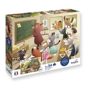 SENTOSPHERE Otroške puzzle Naj živi šola 2x24 kosov