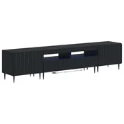 vidaXL 5-delna LED TV omarica Črna Inženirski les