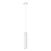 SOLLUX lighting Moderna bela viseča svetilka z valovito cevjo za spalnico, kuhinjo, otok, 1xGU10 10W KARBON Sollux Lighting