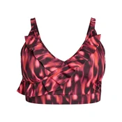 Swim by Zizzi Bikini zgornji del Skatrin ciklama/temno oranžna/pitaja