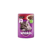 Whiskas Vlažna hrana za odrasle macke Sos govedina, 85g