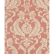 Casa Padrino baroque non-woven wallpaper pink/beige - Baroque style living room wallpaper with elegant pattern - Wall decoration in baroque style - Wallpaper in baroque style
