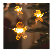 LED Božična veriga 10xLED/2xAA 1,2m topla bela