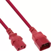 InLine 16505R strujni kabel Crveno 0,5 m C13 spoj C14 spoj