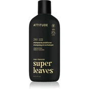 Attitude Super Leaves Mens Shampoo and Conditioner 2-in-1 šampon in balzam 2 v1 za moške Amber & Citrus 415 ml